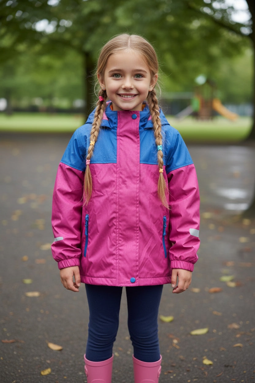 Impermeable Fucsia 2 a 4 años
