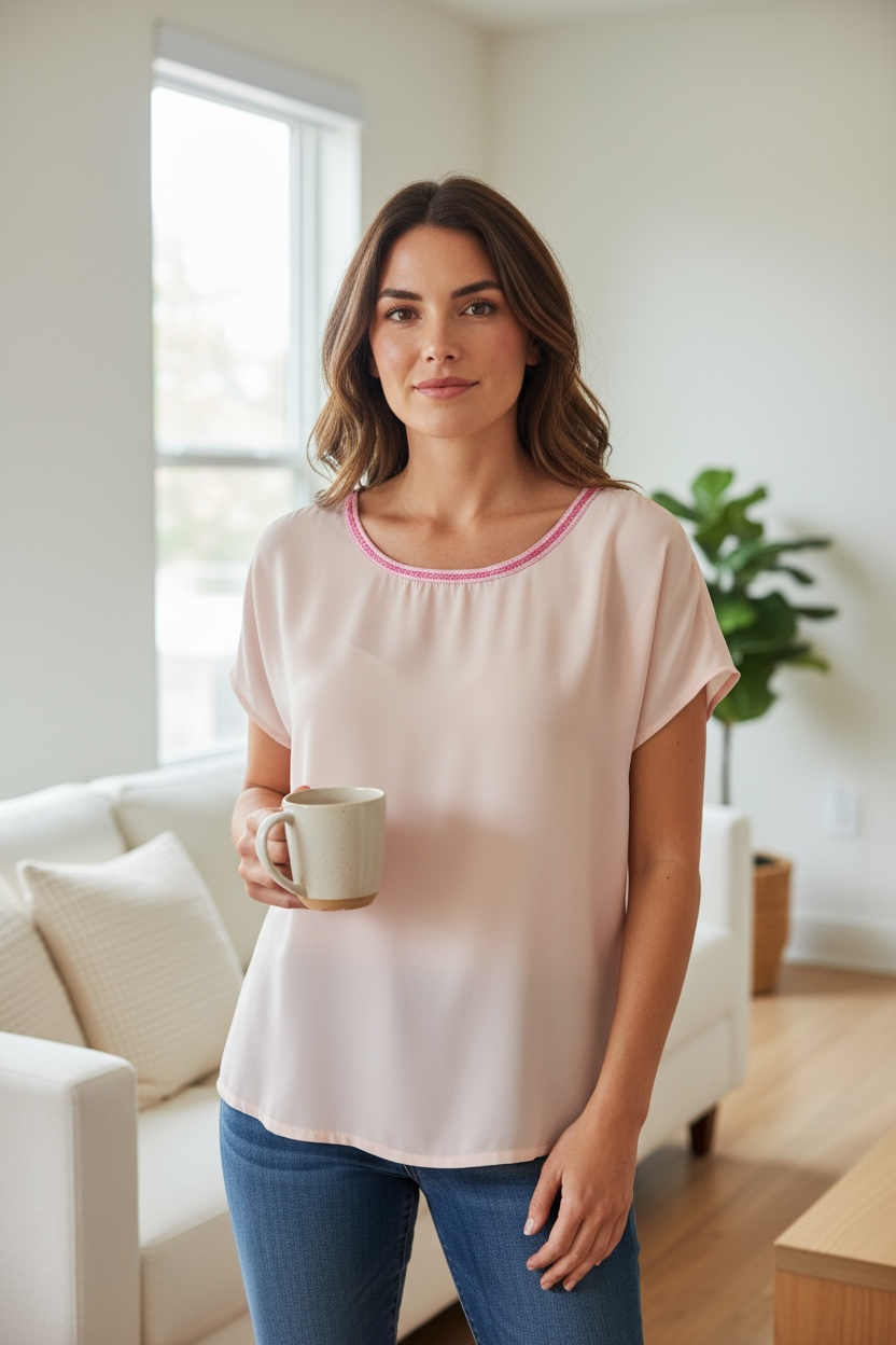 Blusa 100% viscosa talla M marca Marc Aurel $12.990