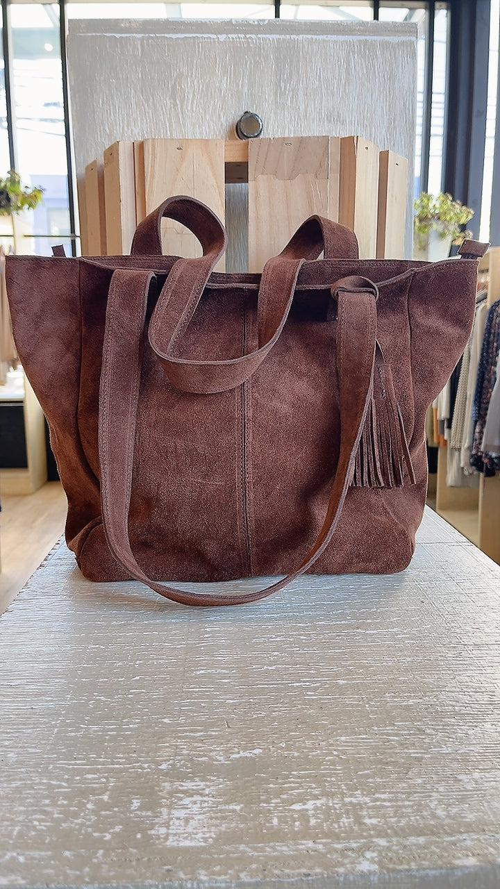 Bolso 100% Cuero Natural reno