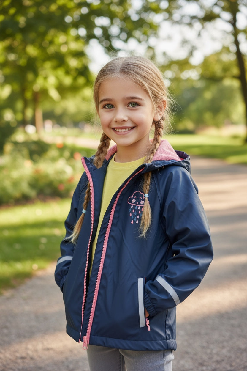 Impermeable azul 18 a 24 meses