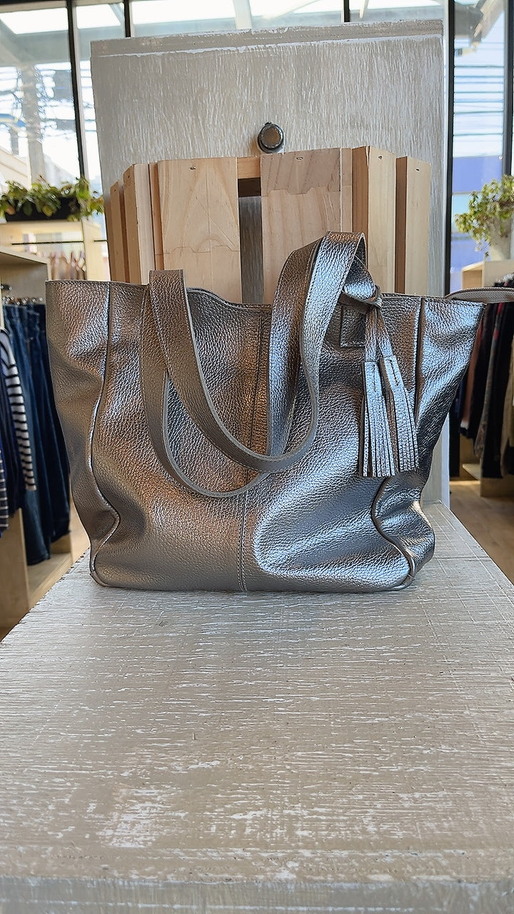 Cartera 100% Cuero Natural