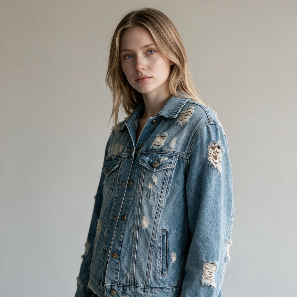 Chaqueta Denin detroyed