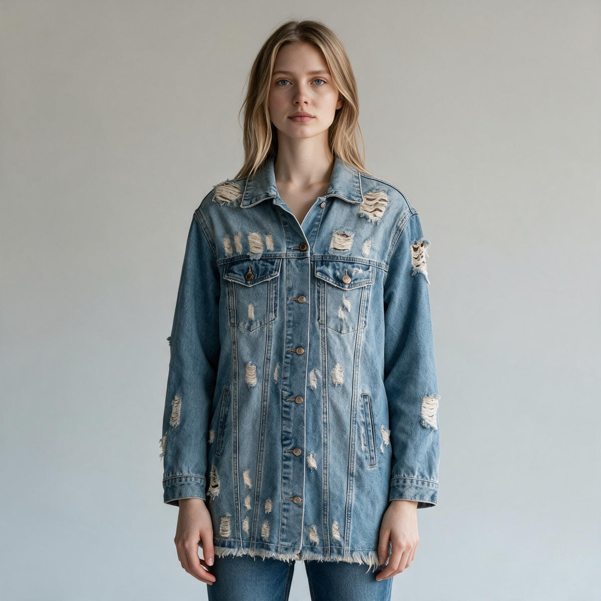 Chaqueta Denin detroyed