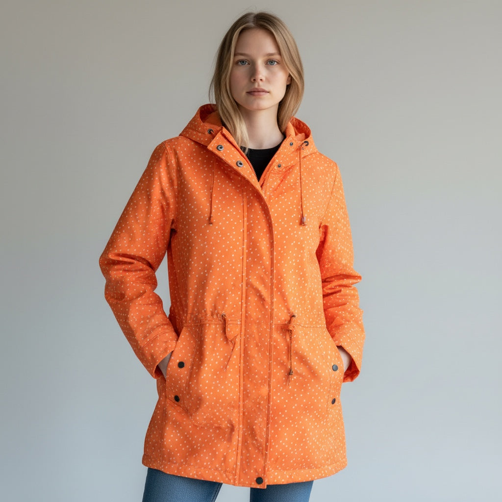 Impermeable naranjo