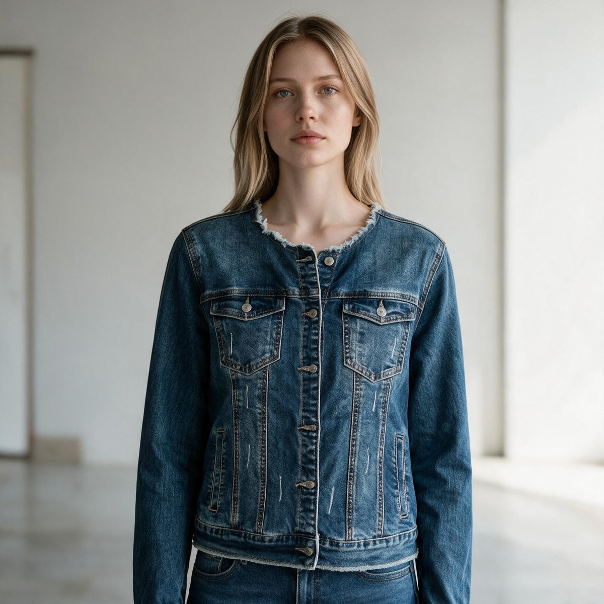 Chaqueta cuello mao
