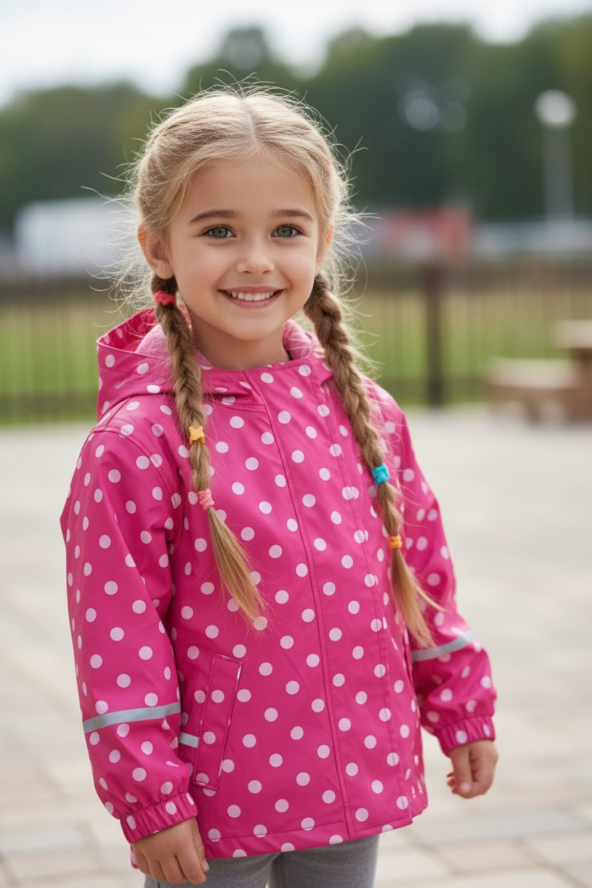 Impermeable Fucsia edad 2 a 4 años